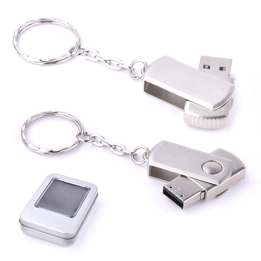 USB%203.0%20Bellek%2016%20GB%20Döner%20Kapaklı%20Metal%20Anahtarlık