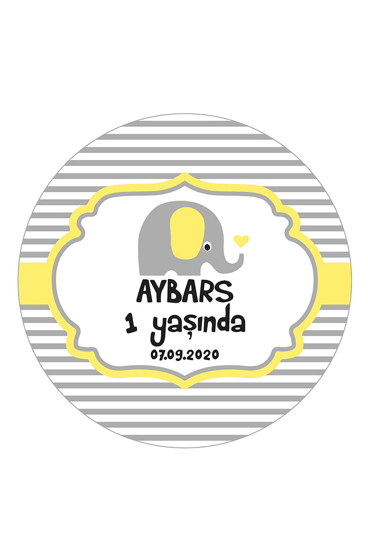 Erkek%20Çocuk%20Sarı%20Fil%20Konsept,%20Cemiyetleriniz%20İçin%203cm%20-%20130%20Adet%20Folyo%20Sticker