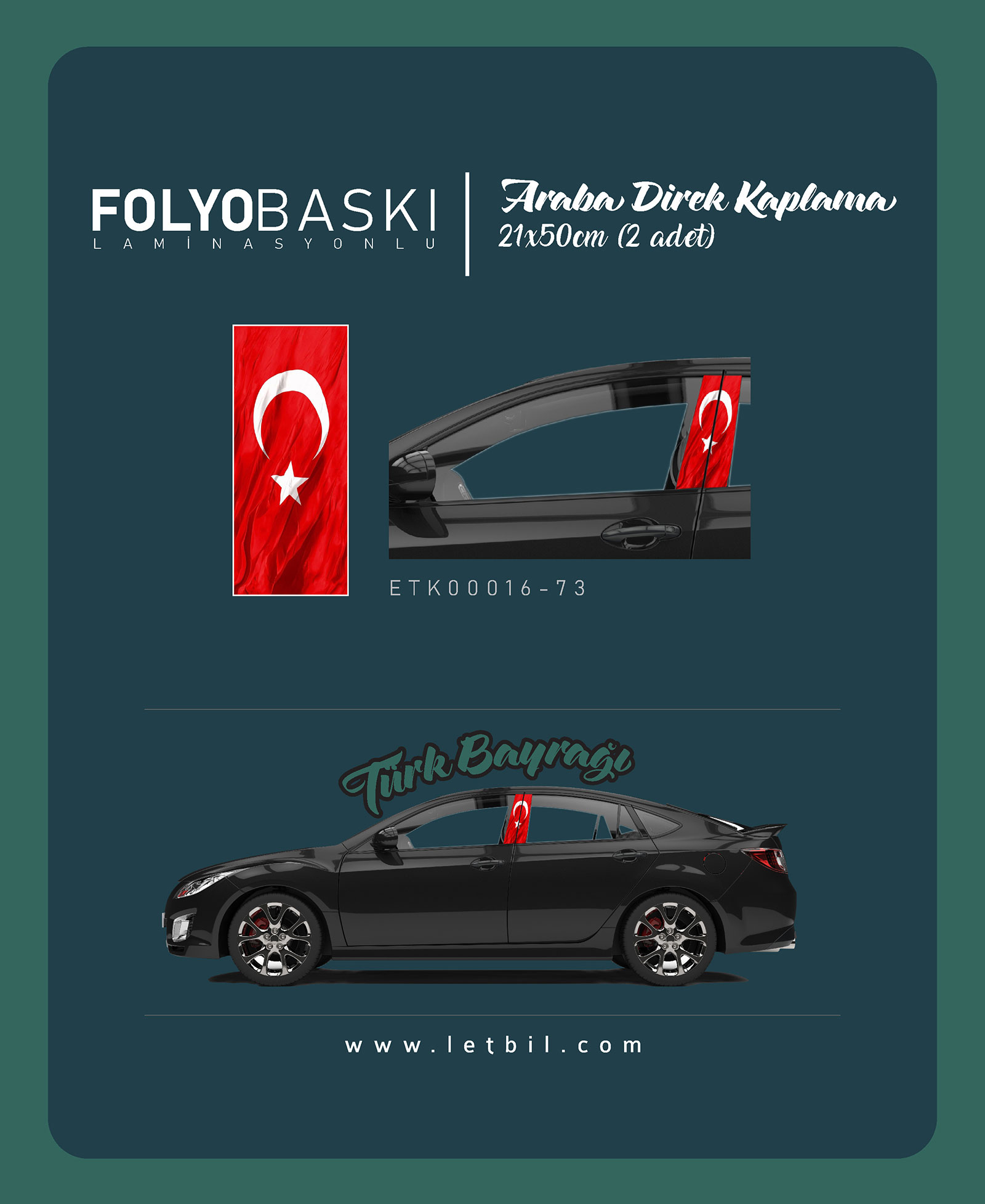 Araba%20Etiketleri,%20Tuning%20Kaplama,%20Direk%20Folyosu%20-%20Türk%20Bayrağı