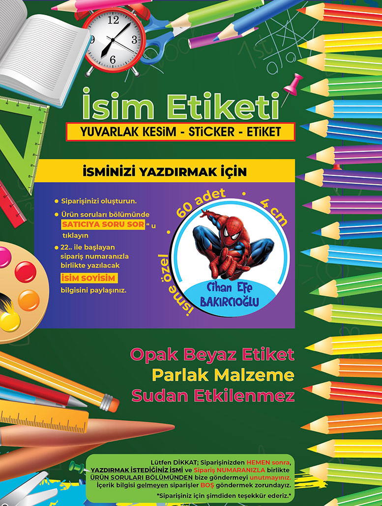 Okul%20Etiketi%20Kalem%20Defter%20Etiketi,%20Örümcek%20Adam,%20Spider%20Man%20Etiketi%20-%20222%20Adet%20Folyo%20Sticker