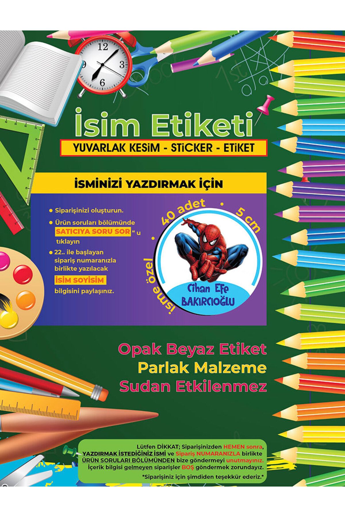 Okul%20Etiketi%20Kalem%20Defter%20Etiketi,%20Örümcek%20Adam,%20Spider%20Man%20Etiketi%20-%20194%20Adet%20Opak%20Sticker