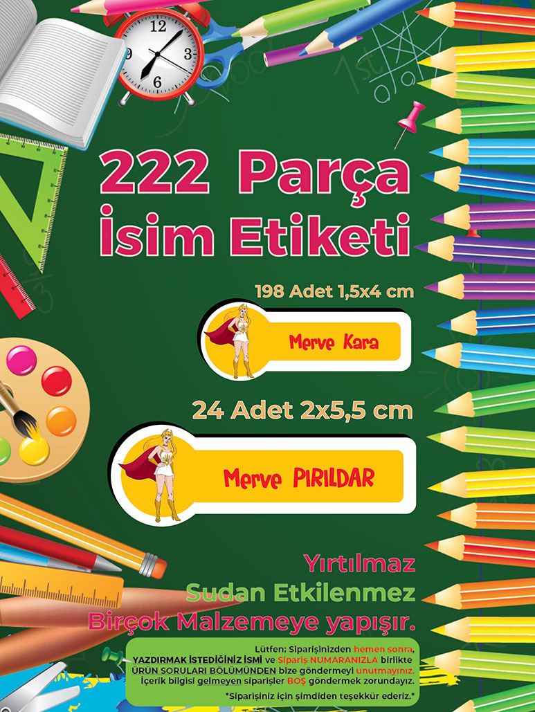 Okul%20Etiketi%20Kalem%20Defter%20Etiketi,%20She-Ra%20Etiketi%20-%20222%20Adet%20Folyo%20Sticker