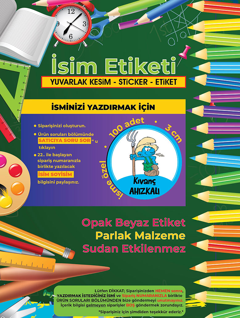 Okul%20Etiketi%20Kalem%20Defter%20Etiketi,%20Şİrinler%20V1%20Etiketi%20-%20100%20Adet%203cm%20Opak%20Sticker