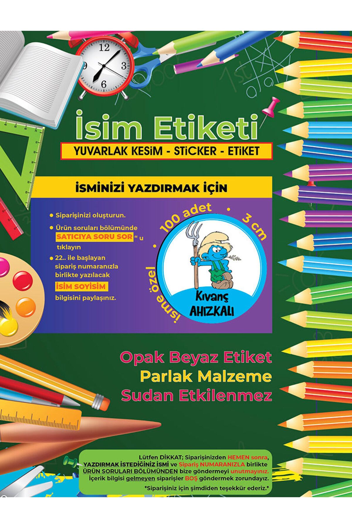 Okul%20Etiketi%20Kalem%20Defter%20Etiketi,%20Şİrinler%20V1%20Etiketi%20-%20100%20Adet%203cm%20Opak%20Sticker