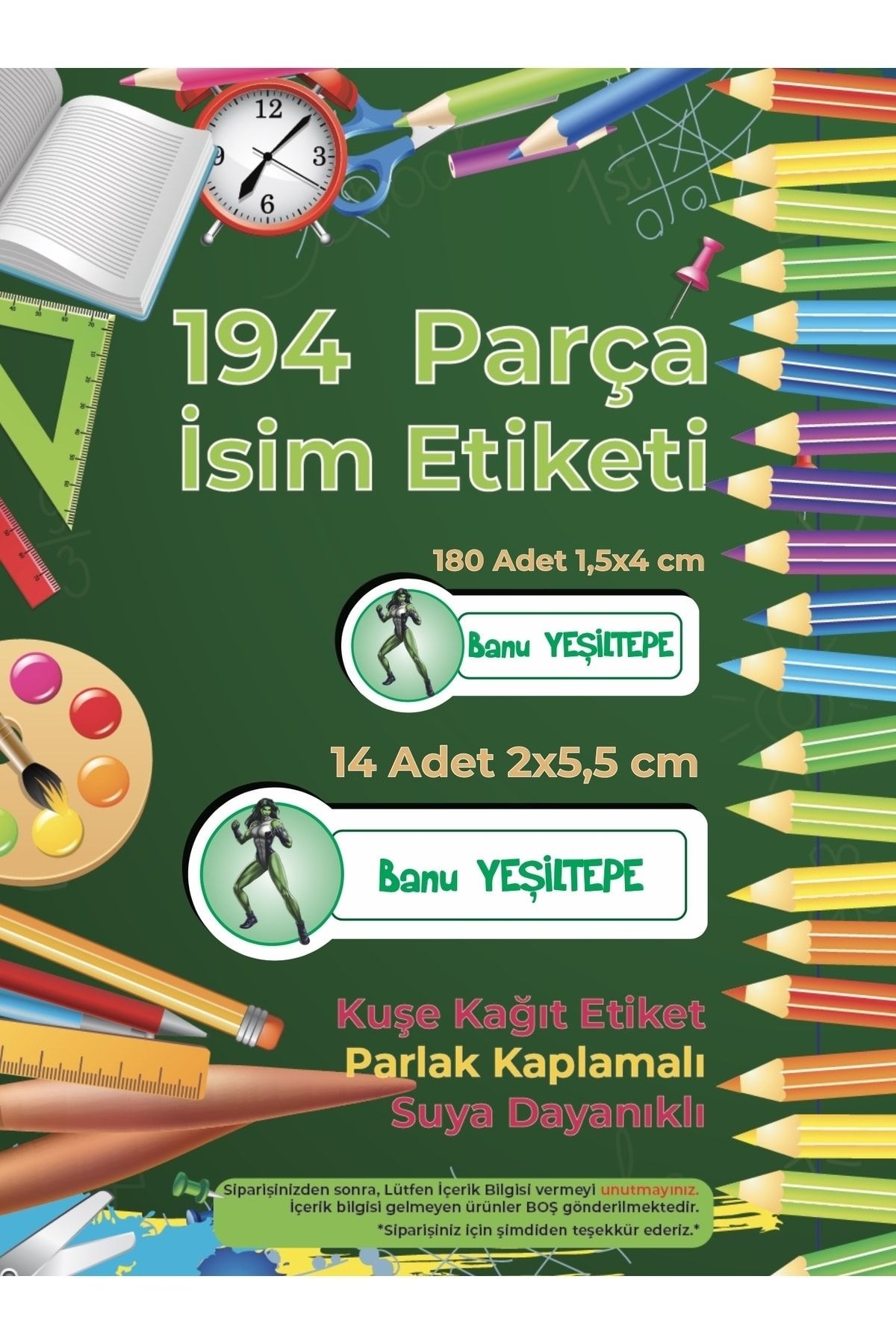 Okul%20Etiketi%20Kalem%20Defter%20Etiketi,%20She%20Hulk%20Etiketi%20-%20194%20Adet%20Opak%20Sticker