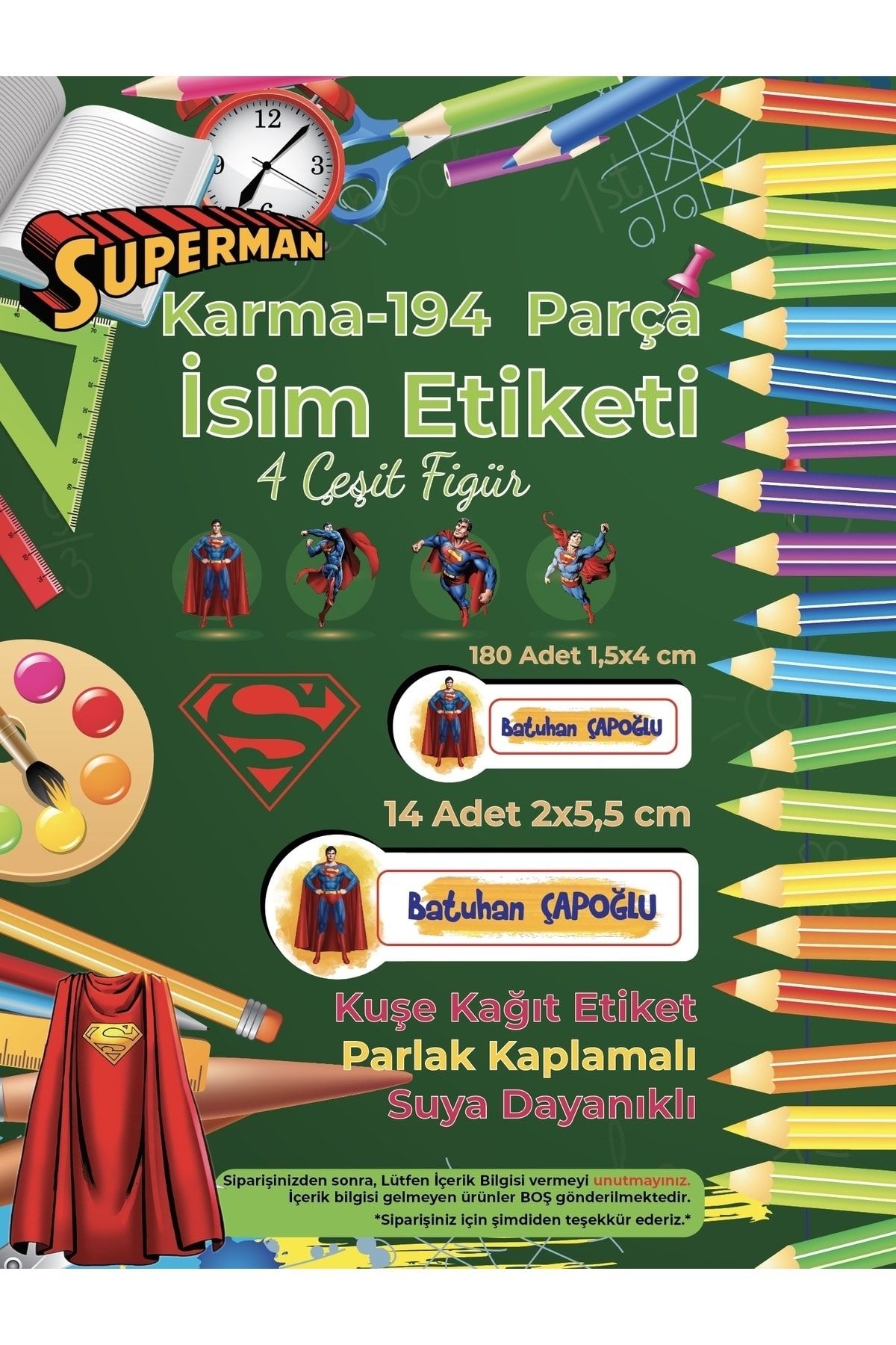 Okul%20Etiketi%20Kalem%20Defter%20Etiketi,%20Supermen%20v2%20Etiketi%20-%20194%20Adet%20Opak%20Sticker