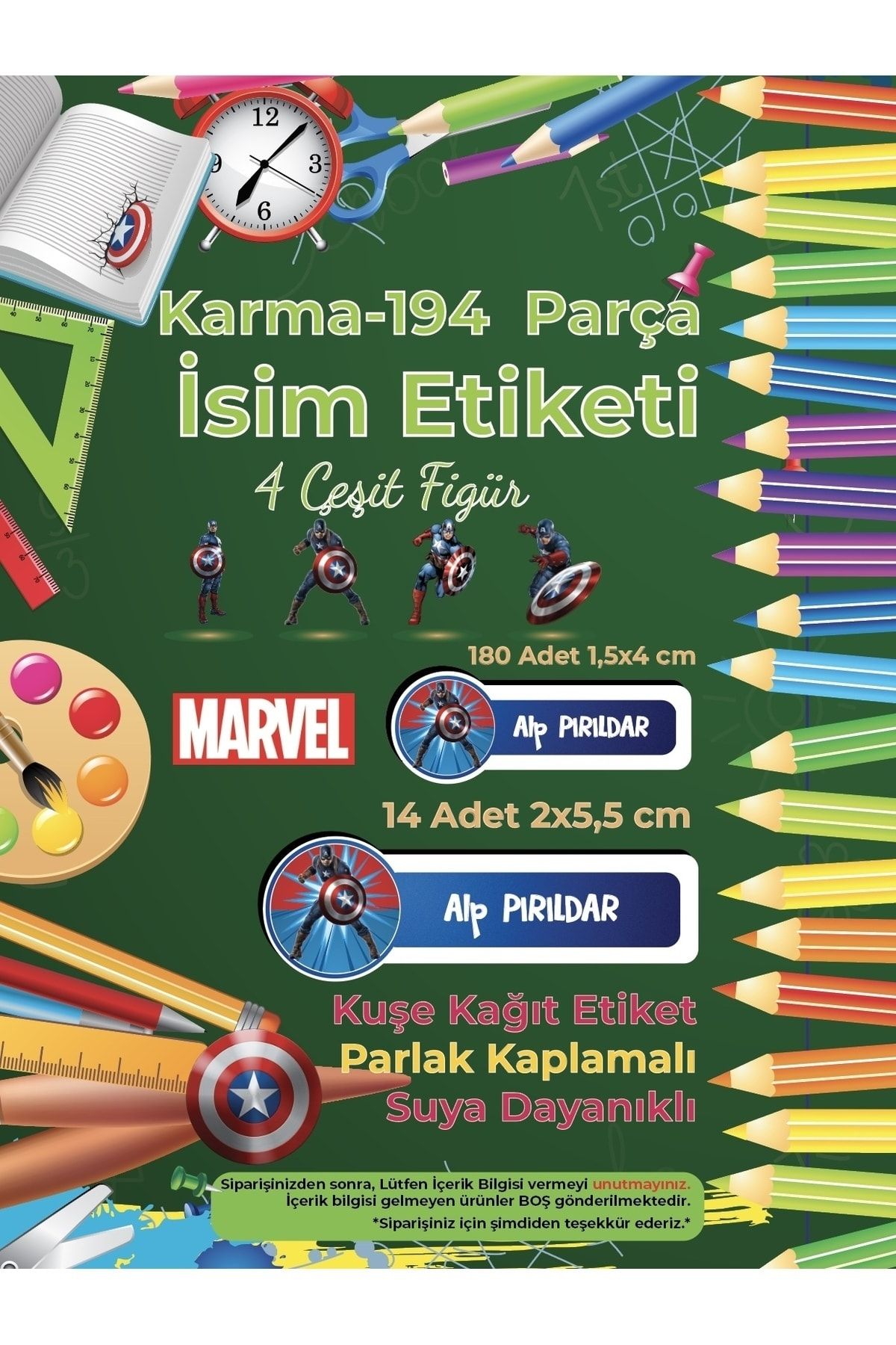 Okul%20Etiketi%20Kalem%20Defter%20Etiketi,%20Kaptan%20Amerika%20Etiketi%20-%20194%20Adet%20Opak%20Sticker