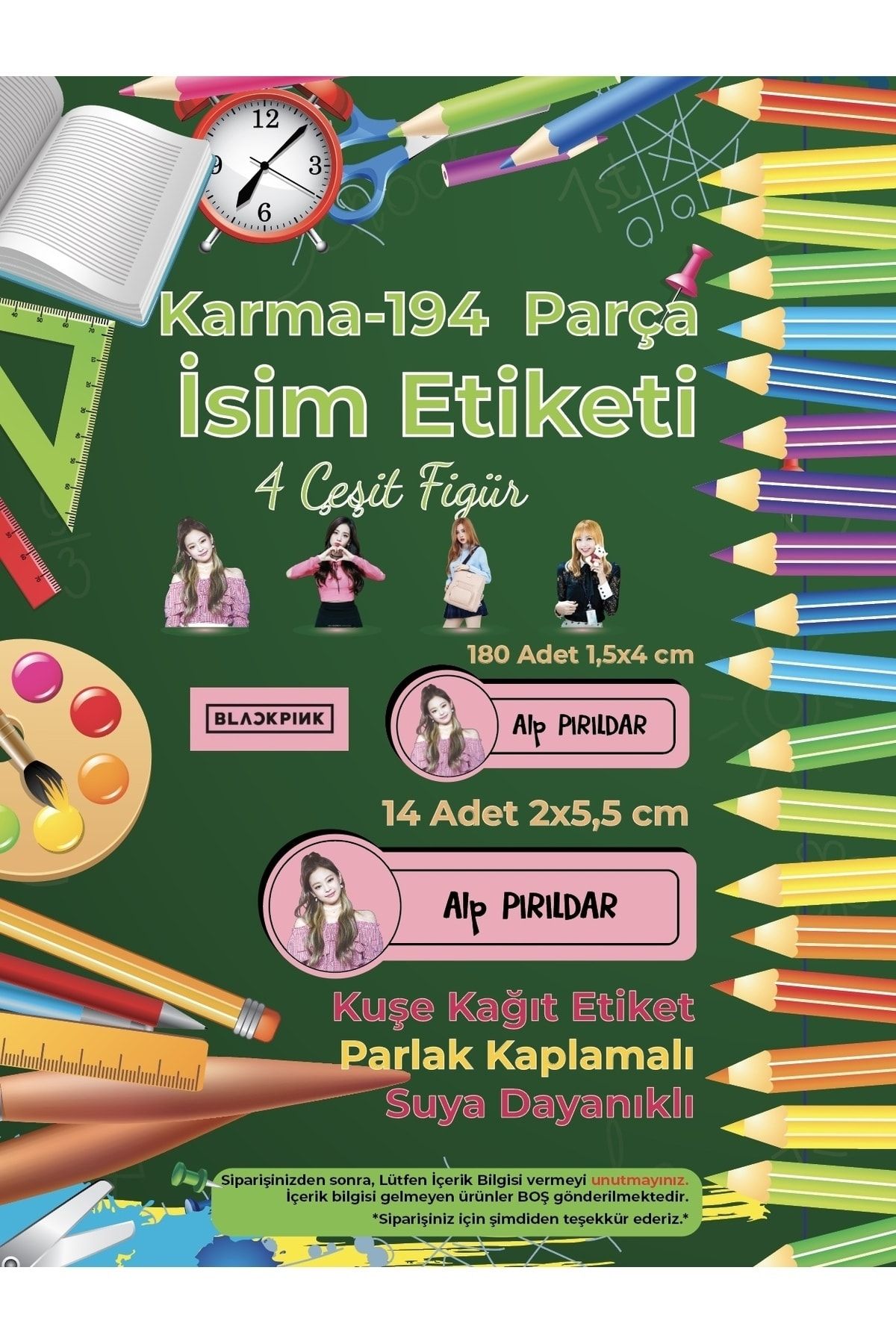 Okul%20Etiketi%20Kalem%20Defter%20Etiketi,%20Black%20Pink%20Etiketi%20-%20194%20Adet%20Opak%20Sticker