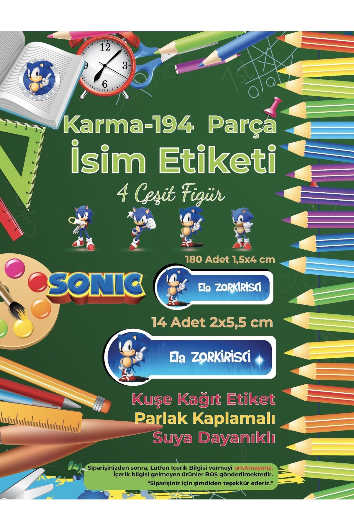 Okul%20Etiketi%20Kalem%20Defter%20Etiketi,%20Sonic%20Etiketi%20-%20194%20Adet%20Opak%20Sticker