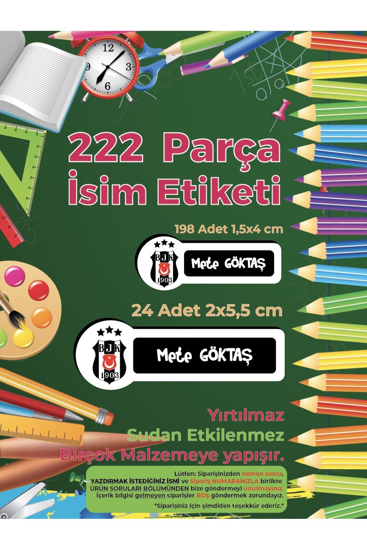 Okul%20Etiketi%20Kalem%20Defter%20Etiketi,%20Beşiktaş%20Etiketi%20-%20222%20Adet%20Folyo%20Sticker