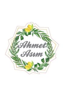 Limon C?ic?ekli C?elenk Modelli Etiket - 3 Cm Özel Kesim - Kare Kuşe Kağıt Yapışkanlı Sticker