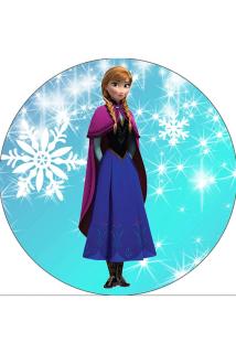 Elsa Frozen Opak Etiket, 4,5 Cm