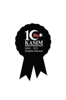 10 KASIM ETİKETİ - ATATÜRK'Ü ANMA KOKART ETİKETİ - 5x8CM - LETBİL REKLAM STİCKER