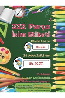 Okul Etiketi, Kalem Defter Etiketi - KRAL ŞAKİR