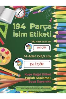 Okul Etiketi, Kalem Defter Etiketi - Kral Şakir