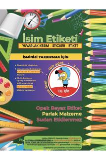 Okul Etiketi Kalem Defter Etiketi - Kral Şakir