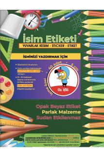 Okul Etiketi, Kalem Defter Etiketi, Kral Şakir