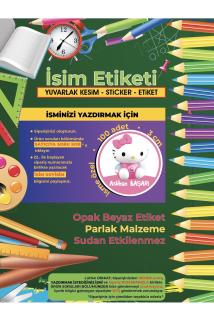 Okul Etiketi, Kalem Defter Etiketi - Hello Kitty