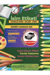 Okul Etiketi, Kalem Defter Etiketi - BMW