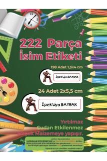 Okul Etiketi, Kalem Defter Etiketi - İRON MAN