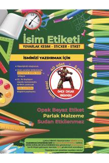 Okul Etiketi, Kalem Defter Etiketi - iron Man