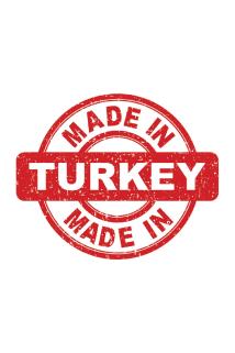 Made in Turkey - 5X4Cm - 50 Adet Opak Sticker