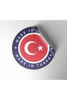 Made in Turkey v2, OPAK ETİKET 3 CM - LETBİL REKLAM STİCKER