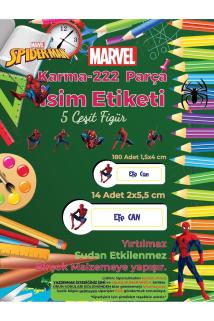 Okul Etiketi, Kalem Defter Etiketi - Örümcek Adam