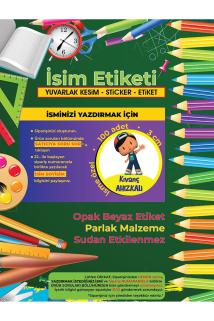 Okul Etiketi Kalem Defter Etiketi - Pepee