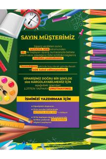 Okul Etiketi Kalem Defter Etiketi - Şirinler V1