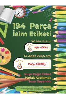 Okul Etiketi Kalem Defter Etiketi - Galatasaray