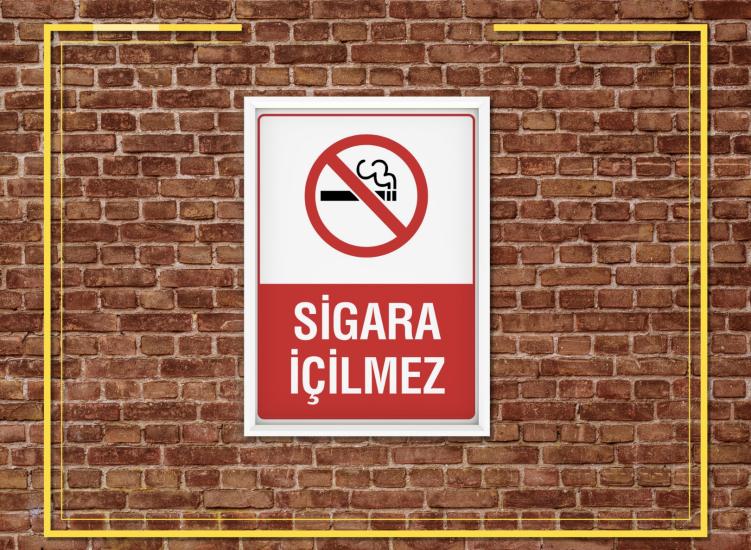 Sigara İçilmez Uyarı Etiketi